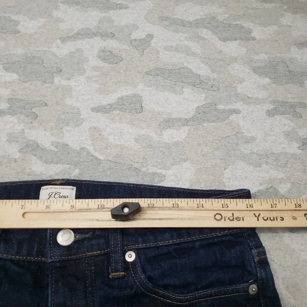 J. Crew Jeans Mens 32x32 Blue Selvedge Button Fly 770 Straight Denim Dark Wash